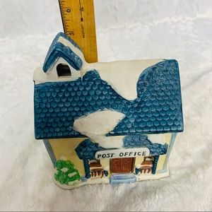 Vintage Ceramic Post Office Christmas 1991 Nationa